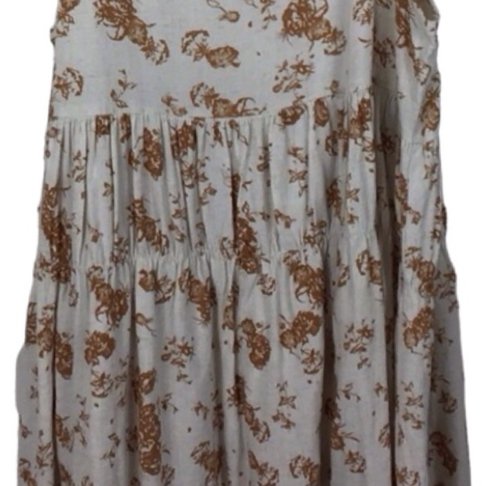 En Creme Floral Tiered Tunic Top (Size: Small) - Picture 5 of 8